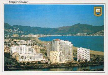 POSTAL PV10455: Vista aerea de Empuriabrava