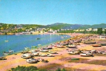 POSTAL PV10452: Vista general playa de San Feliu de Guixols