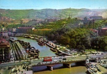 POSTAL PV10565: Puente de la Victoria y Ria, Bilbao