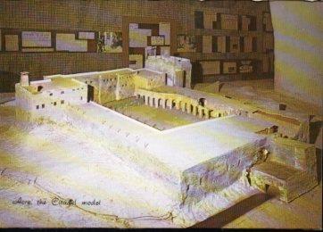 POSTAL PV10678: Model of the Acre citadel at the time of the British