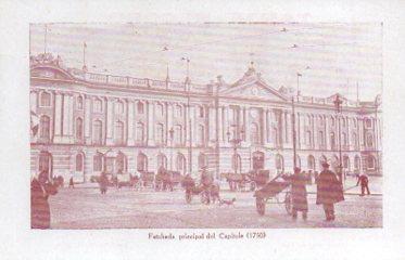 POSTAL PV10732: Fachada del Capitole, publicidad en trasera