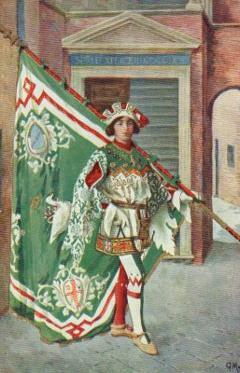 POSTAL PV10736: Paggi delle storiche Contrade di Siena OCA por G. Masignani