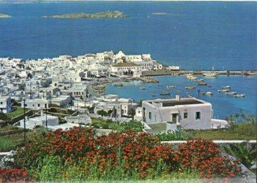 POSTAL PV10700: Mykonos, general view in Springtime