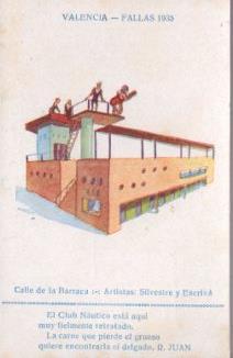POSTAL PV10717: Fallas 1935, Valencia