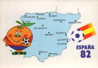 POSTAL PV10596: Naranjito Campeonato Mundial de Futbol