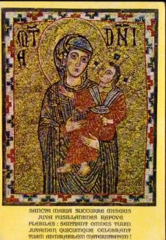 POSTAL PV10583: Mater Domini mosaico en Basilica San Paolo, Roma