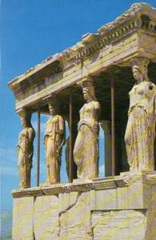 POSTAL PV10632: The Karyatids, Acropolis Athens