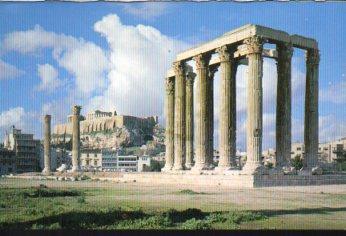 POSTAL PV10627: The temple of Olympiam Zeus, Athens