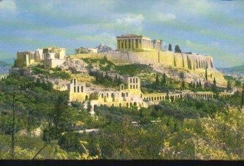 POSTAL PV10628: General view of the Acropolis Athens