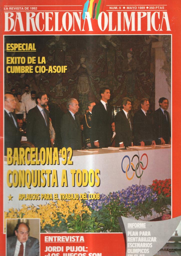 Barcelona Olimpica numero 09, mayo 1989: Especial exito de la cumbre CIO-Asoif