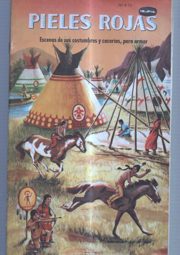 Un ingenioso libro de oro: Pieles Rojas: escenas de sus costumbres y cacerias