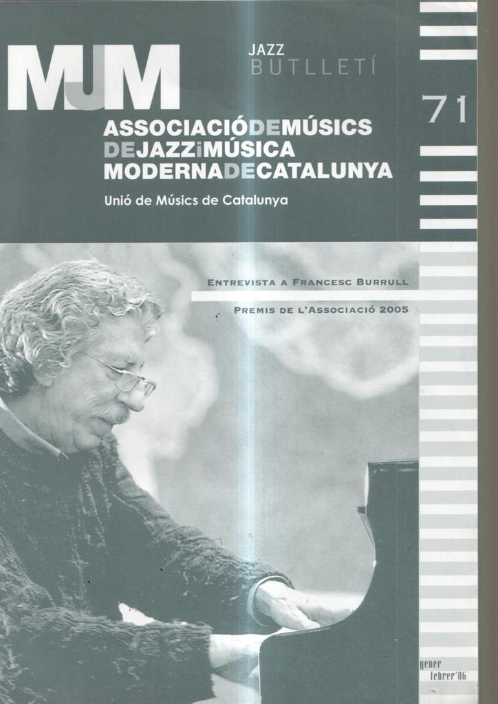 Mumm numero 71. Associacio de Musics de Jazz i musica moderna de Catalunya