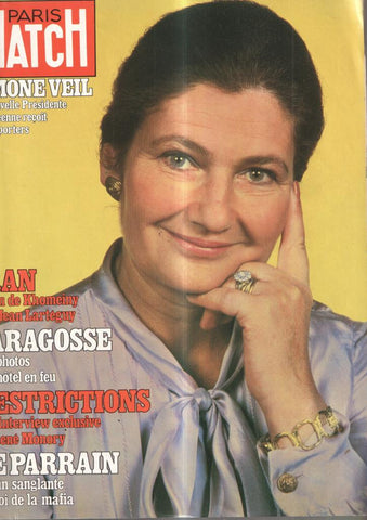 Paris Match julio 1979: Simone Veil. La nouvelle Presidente europeenne reçoit