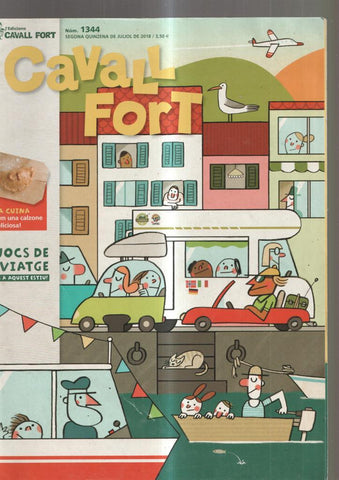 Cavall Fort numero 1344, juliol 2018: La cuina: fem una calzone deliciosa- Jocs de