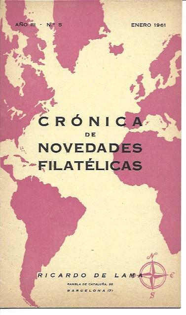 LAMINA 36672: Cronica de Novedades Filatelicas, enero 1961