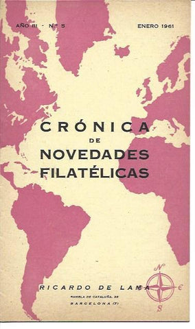 LAMINA 36672: Cronica de Novedades Filatelicas, enero 1961