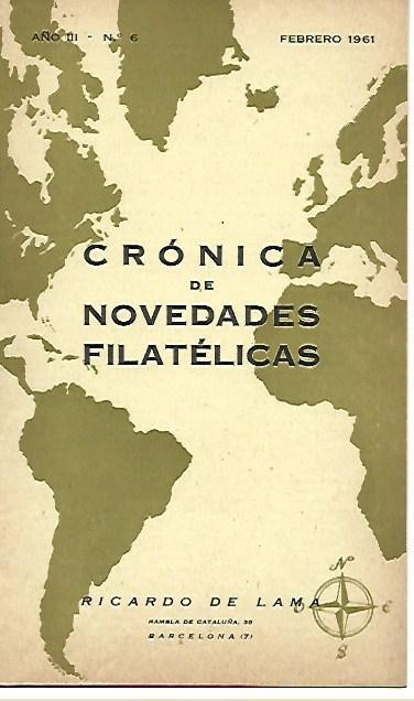 LAMINA 36673: Cronica de Novedades Filatelicas, febrero 1961