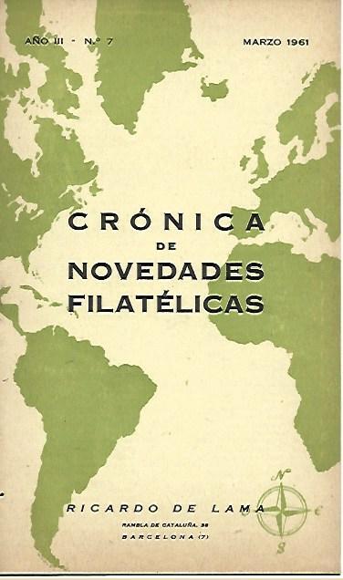 LAMINA 36674: Cronica de Novedades Filatelicas, marzo 1961