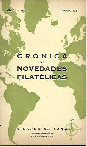 LAMINA 36674: Cronica de Novedades Filatelicas, marzo 1961