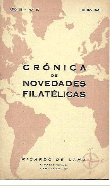 LAMINA 36677: Cronica de Novedades Filatelicas, junio 1961