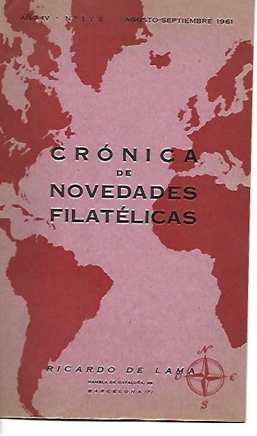 LAMINA 36679: Cronica de Novedades Filatelicas, agosto-septiembre 1961