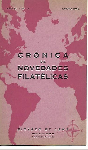 LAMINA 36683: Cronica de Novedades Filatelicas, enero 1962