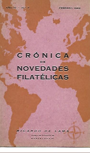 LAMINA 36684: Cronica de Novedades Filatelicas, febrero 1962
