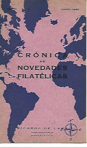 LAMINA 36685: Cronica de Novedades Filatelicas, marzo 1962