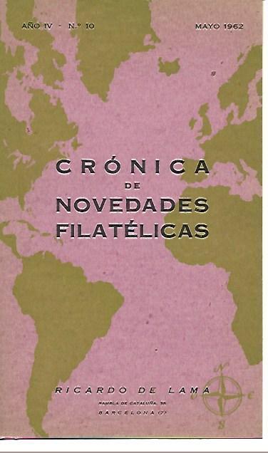 LAMINA 36687: Cronica de Novedades Filatelicas, mayo 1962