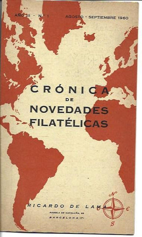 LAMINA 36668: Cronica de Novedades Filatelicas, agosto-septiembre 1960