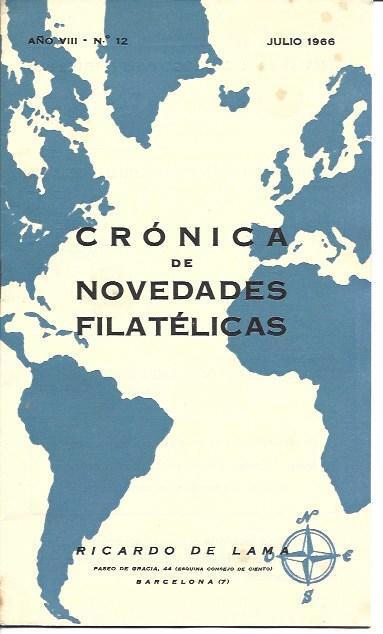 LAMINA 36663: Cronica de Novedades Filatelicas, julio 1966