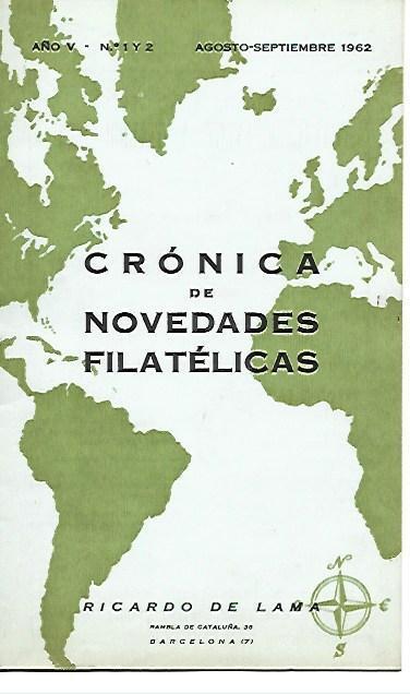 LAMINA 36690: Cronica de Novedades Filatelicas, agosto-septiembre 1962