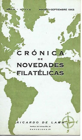 LAMINA 36690: Cronica de Novedades Filatelicas, agosto-septiembre 1962