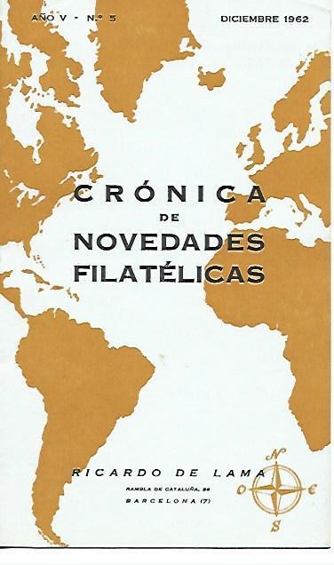 LAMINA 36693: Cronica de Novedades Filatelicas, diciembre 1962