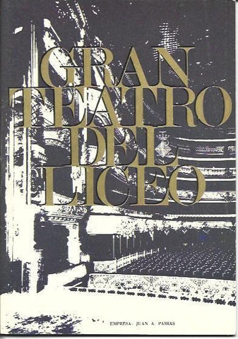 LAMINA 36722: Gran Teatre del Liceu, libro temporada invierno 1968-69