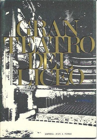 LAMINA 36723: Programa Liceu temporada invierno 1968-69