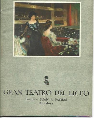 LAMINA 36728: Programa Liceu temporada 1960-61