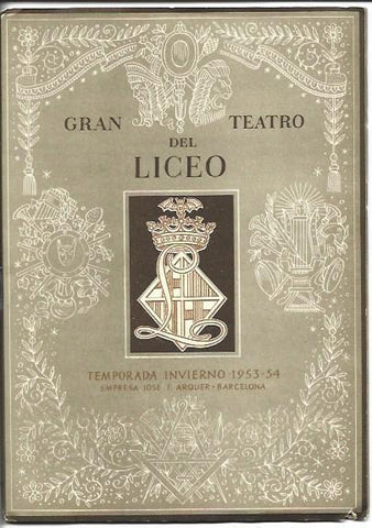 LAMINA 36740: Programa Liceu temporada invierno 1953-54