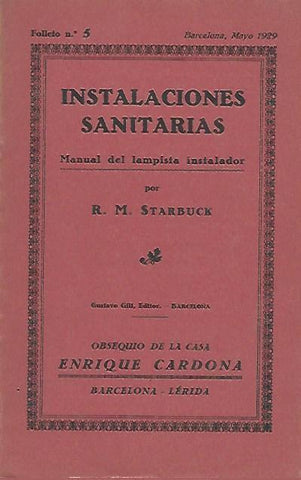 LAMINA 36717: Folleto 5. Instalaciones Sanitarias. Manual del lampista instalador