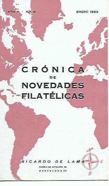 LAMINA 36694: Cronica de Novedades Filatelicas, enero 1963