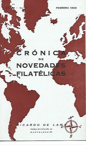 LAMINA 36695: Cronica de Novedades Filatelicas, febrero 1963