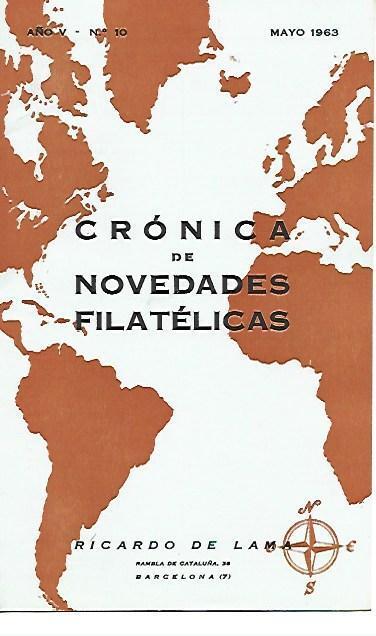 LAMINA 36698: Cronica de Novedades Filatelicas, mayo 1963