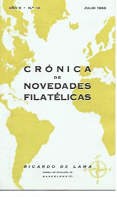 LAMINA 36700: Cronica de Novedades Filatelicas, julio 1963