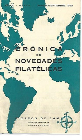 LAMINA 36701: Cronica de Novedades Filatelicas, agosto-septiembre 1963