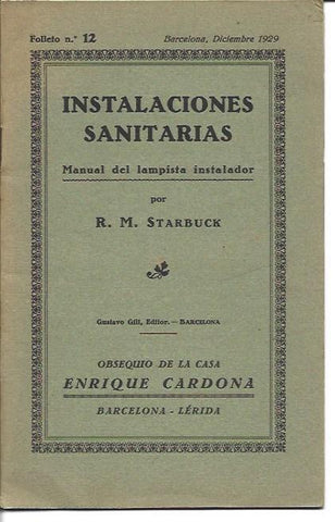 LAMINA 36711: Folleto 12. Instalaciones Sanitarias. Manual del lampista instalador