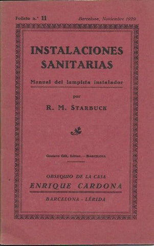 LAMINA 36712: Folleto 11. Instalaciones Sanitarias. Manual del lampista instalador