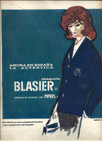 LAMINA 36588: Publicidad de Chaqueta Blasier