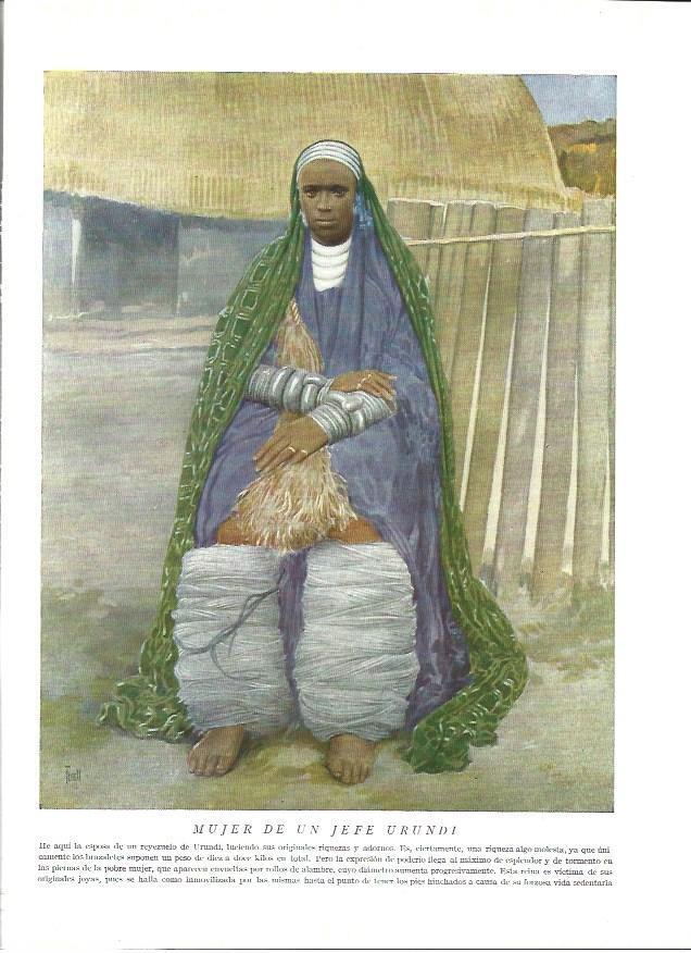 LAMINA 36558: Mujer de un jefe Urundi