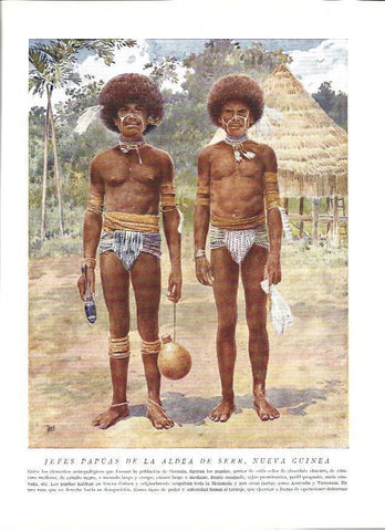 LAMINA 36568: Jefes Papuas de Nueva Guinea