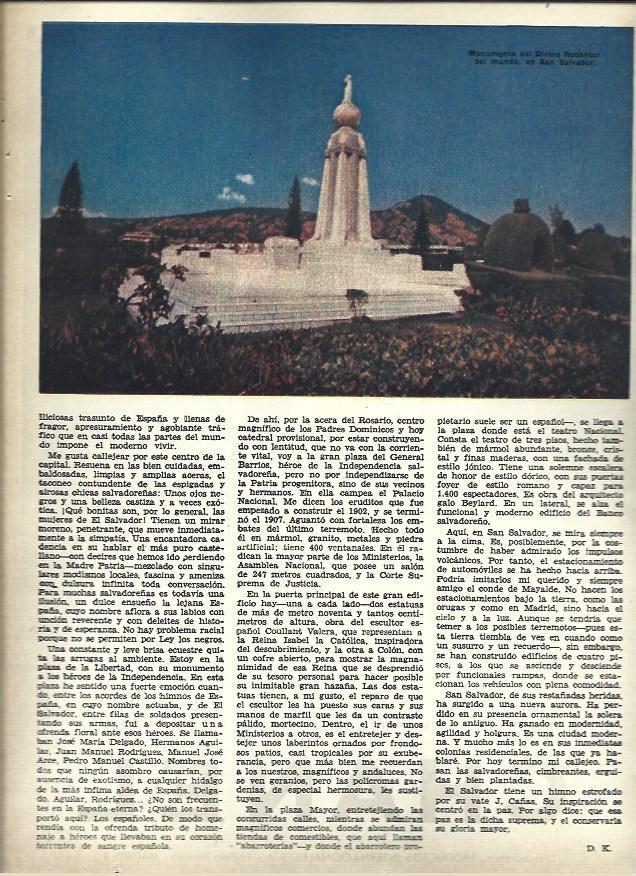 LAMINA 36598: Monumento del Divino Redentor en San Salvador